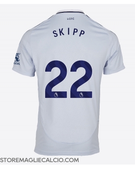 Leicester City Oliver Skipp #22 Maglia Gara Terza Repliche 2024-25 Maniche Corte